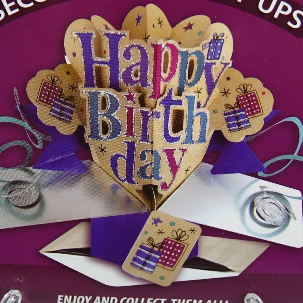 Pop Up Happy Birthday Greeting Card